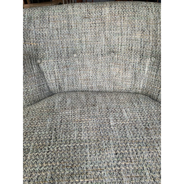 Wood 1950s Vintage Kroehler Mid Century Modern Swivel Lounge Chair For Sale - Image 7 of 9