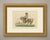 An original antique engraving, colored by hand, captioned "francis 2nd. Emperor of austria." the emperor rides a chestnut...