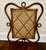 Wood Vintage Bamboo and Rattan Bulletin Board For Sale - Image 7 of 9