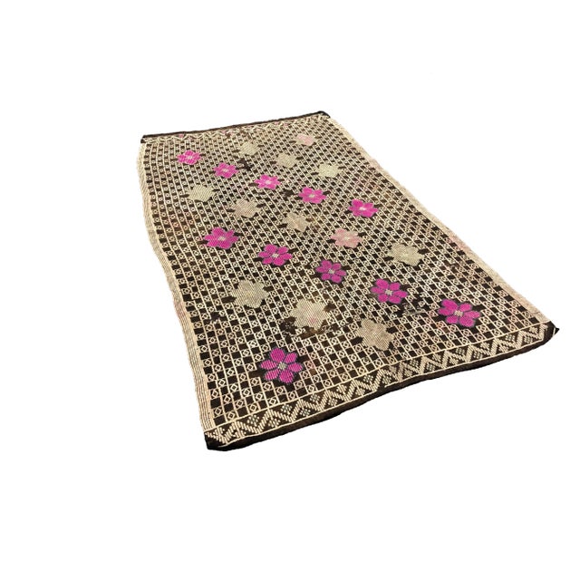 Turkish Anatolian Handwoven Vintage Kilim Rug