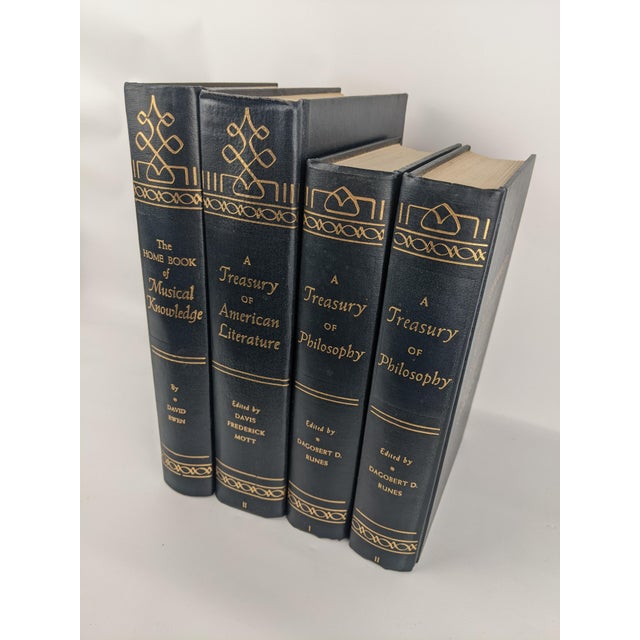 Vintage Blue & Gold Gilt Prentice-Hall Library Books, 1954–55 – Set of 4 For Sale - Image 13 of 13