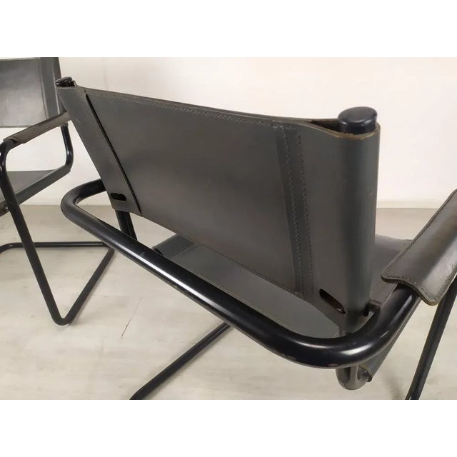 Set of Desk Chairs in the style of Marcel Breuer For Sale - Image 15 of 18