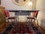 1940s 1940s Powder Blue Enamel Dining Table With Hairpin Legs + 2 Red Leather Chairs For Sale - Image 5 of 6