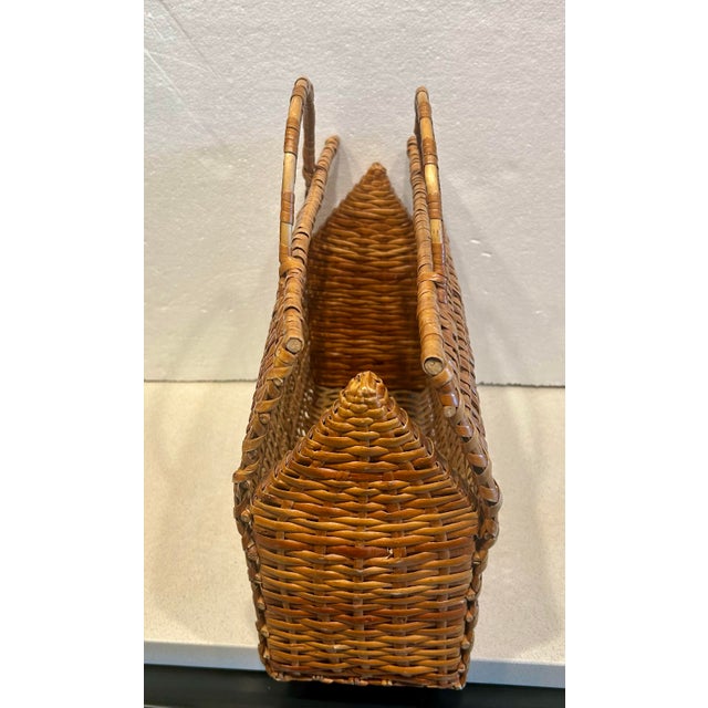 This wicker tote has many uses. Sturdy enough to carry a few wine bottles or flowers. It can also be used as a decorative...