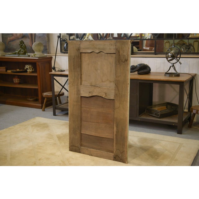 Trumeau Mirror with Crackled Patina and Oil on Panel Depicting a 19th-Century Romantic Scene For Sale - Image 9 of 12
