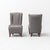 Pair of armchairs made in the 1950s. Fabric upholstery. Wooden frame and legs. Excellent condition.