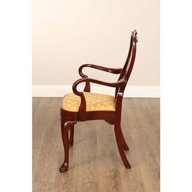 Queen Anne Style Vintage Mahogany Armchair For Sale - Image 11 of 12