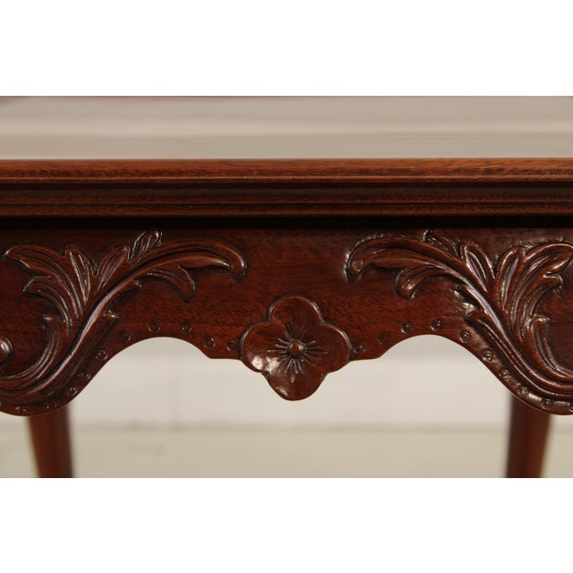Kindel Irish Georgian Carved Mahogany Tea Table For Sale - Image 9 of 14