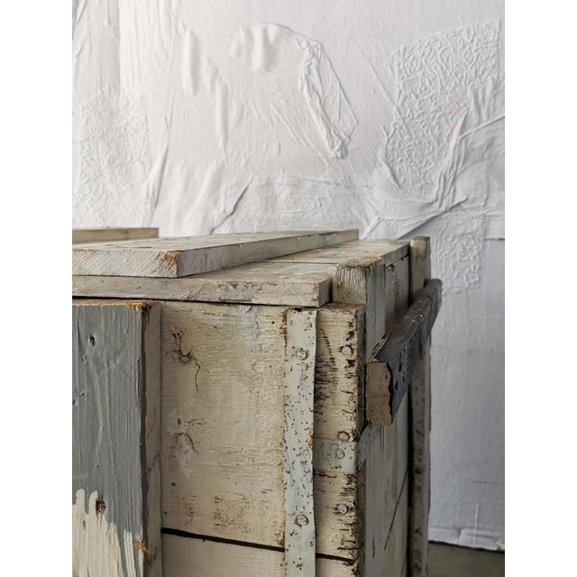 White Vintage Coffee Table, 1940s For Sale - Image 8 of 14