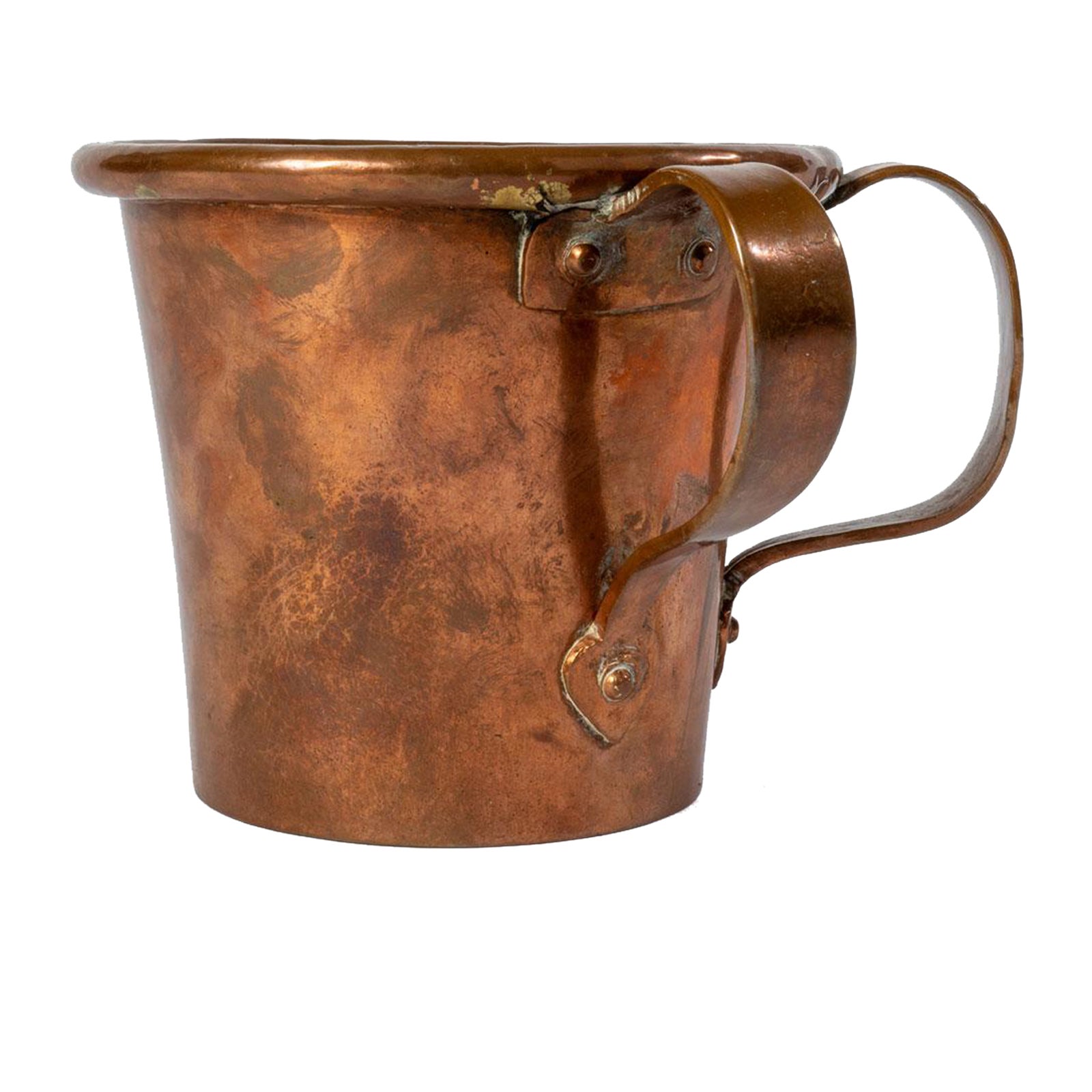Early 19th Century Double Handle Copper Tavern Mug Chairish