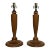 Neoclassical Traditional Brass & Solid Wood-TurnedTable Lamps, a Pair For Sale