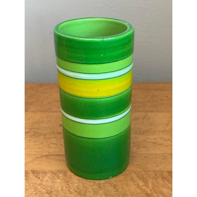 Mid-Century Modern Vintage Italian MCM Rosenthal Netter Ceramic Vase For Sale - Image 3 of 12