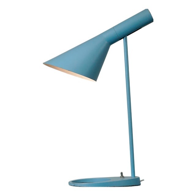 Blue AJ Table Lamp from Louis Poulsen, Denmark, 1960s For Sale