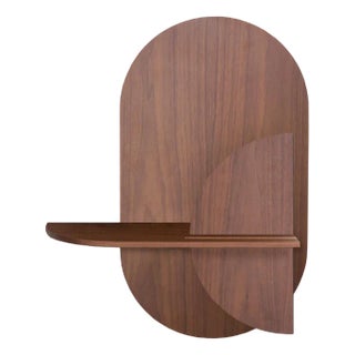 Alba M Wall Shelf in Walnut by Daniel García Sánchez for Woodendot For Sale