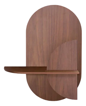 Alba M Wall Shelf in Walnut by Daniel García Sánchez for Woodendot