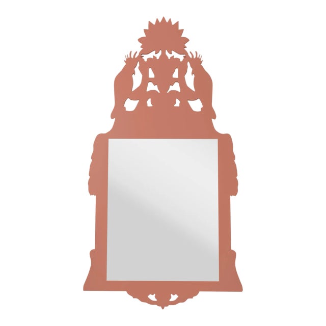 Fleur Home Audubon Royal Mirror in Red Earth, 36x60 For Sale