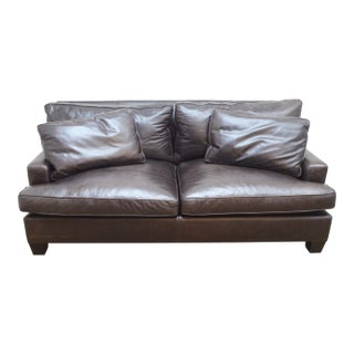 Baker Leather Sofa For Sale