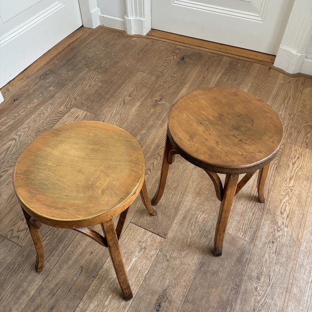 Vintage Bentwood Stool by Joamin Baumann for Baumann, 1940s For Sale - Image 10 of 15