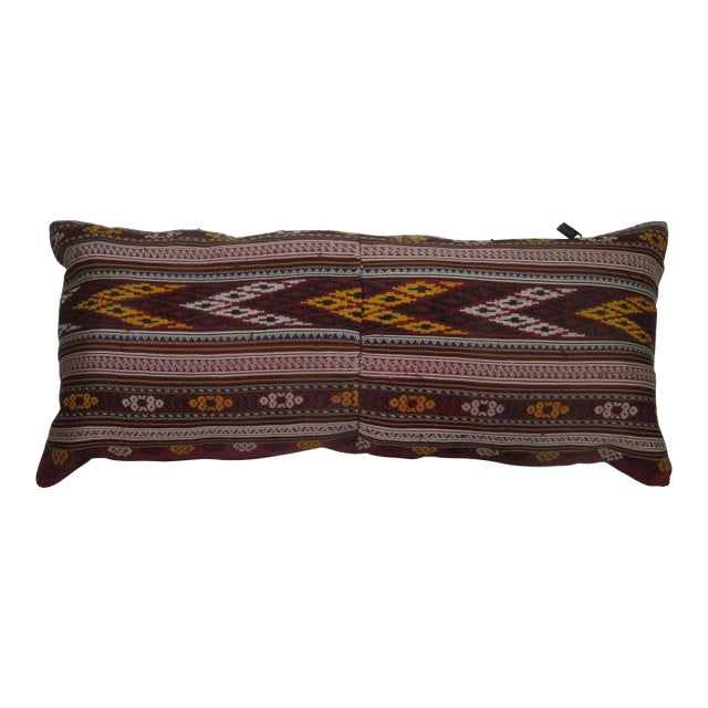 Zabihi Collection Turkish Texile Bolster Rug Pillow For Sale