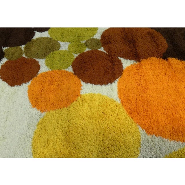Large Long-Pile Wool Rug, 1970s For Sale - Image 6 of 11