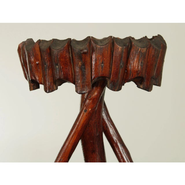 Wood Antique 19th Century 7 Arm Hickory Twig Plant Stand For Sale - Image 7 of 13