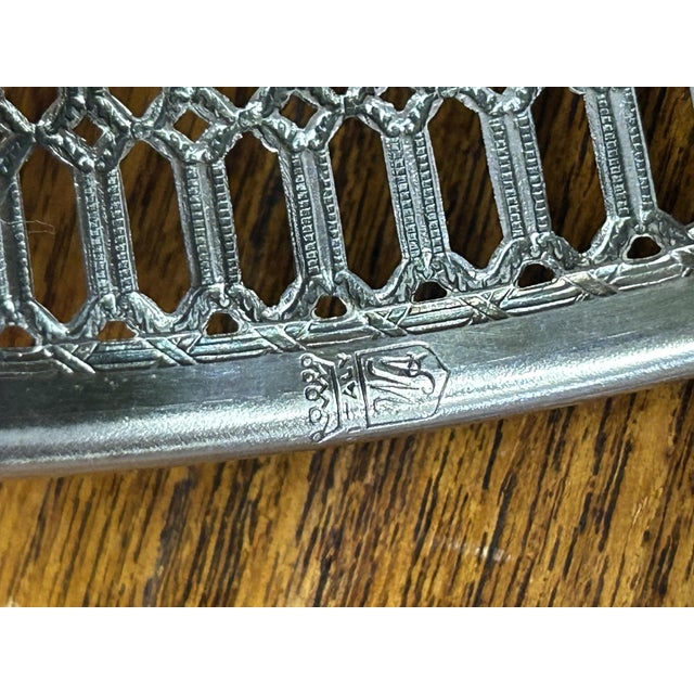 Towle Silversmiths Vintage Italian Silver Plate Wine Coaster For Sale - Image 4 of 4