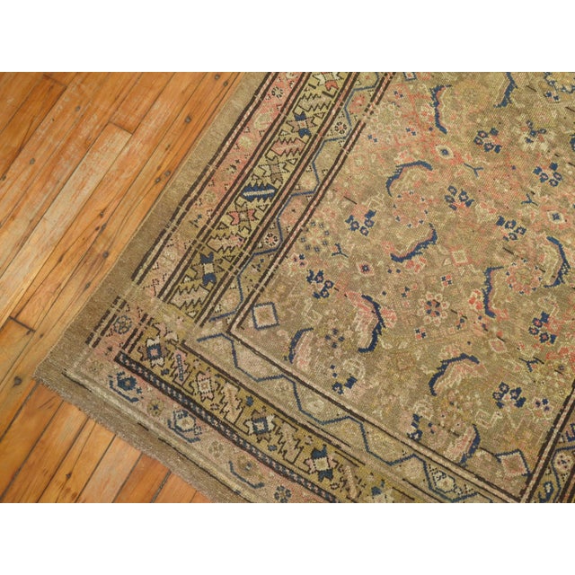Early 20th Century Zabihi Collection Serab Camel Hair Rug For Sale In New York - Image 6 of 6