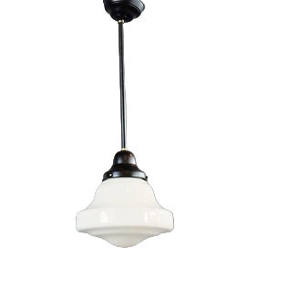 Art Deco Acorn Opaline Light from Edison, 1930s For Sale