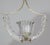 Art Deco 1950s Fascinating Art Deco Pendant Murano Glass Chandelier by Ercole Barovier For Sale - Image 3 of 17