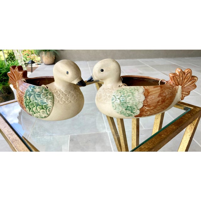 Excellent Pre-Owned Condition. Take a look at these charming late mid-century earthenware cuties! Perfectly suited for...