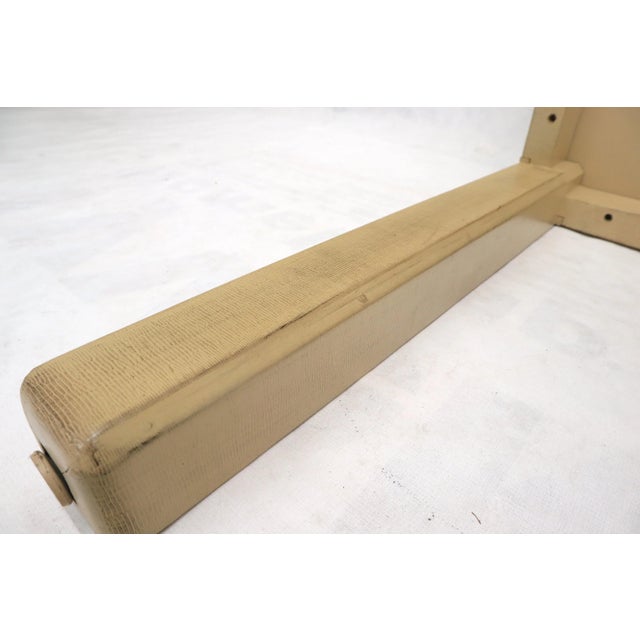 Mid 20th Century Karl Springer Embossed Leather Square Game Dining Table For Sale - Image 5 of 13