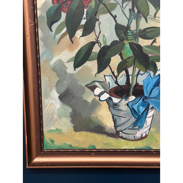 G. Källbom, Flower Motif in Pot, 1960s, Oil on Panel, Framed For Sale - Image 14 of 18