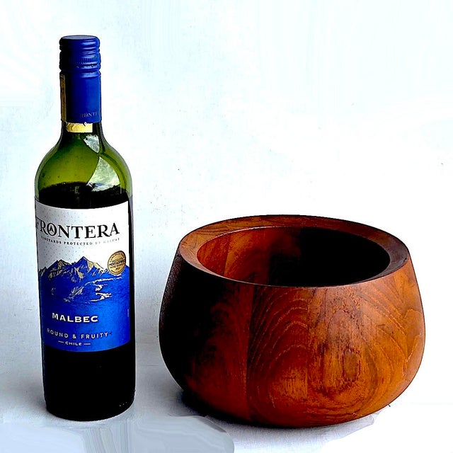Wood 1960s Jens H Quistgaard "Tulia" Staved Teak Bowl For Sale - Image 7 of 12