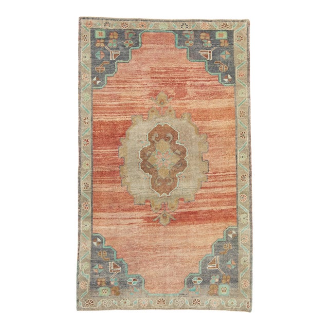 Turkish Vintage Rug 3'5" x 5'9" #17419 For Sale