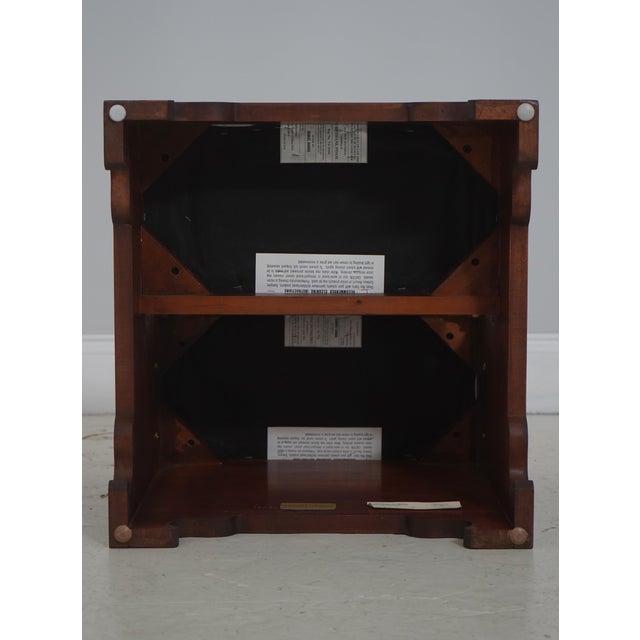 Henkel Harris Cherry Chippendale Style Bedsteps For Sale - Image 11 of 13
