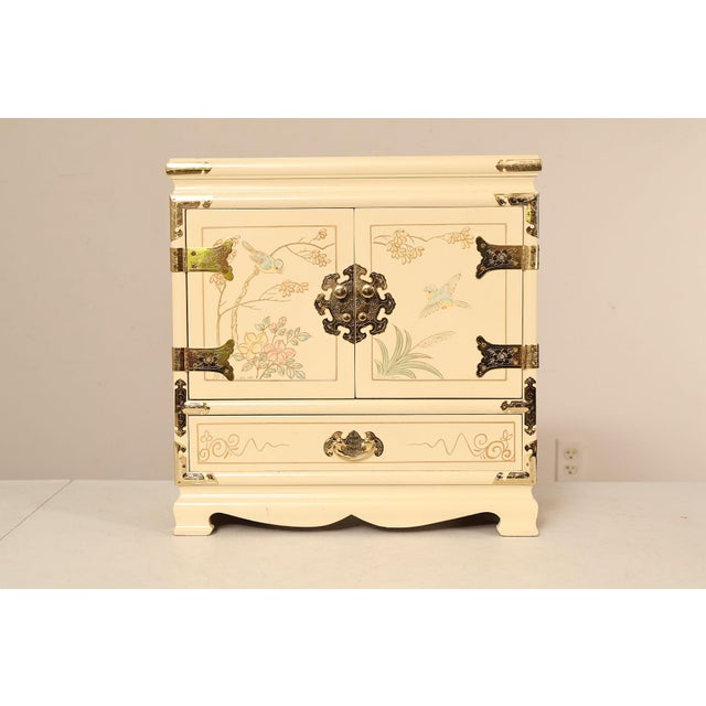 Painted Chinoiserie Style Jewelry Chest For Sale - Image 16 of 18