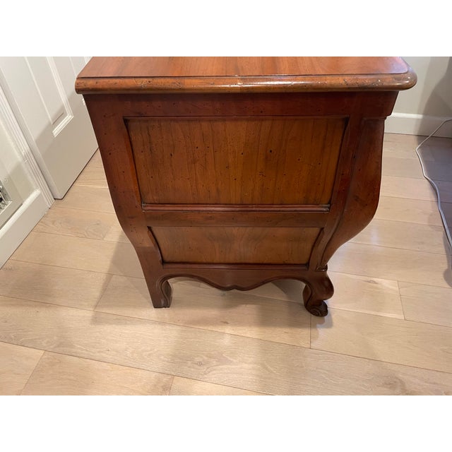 Brown 1980s Milling Road by Baker Furniture French Provincial Louis XV Bombe For Sale - Image 8 of 9