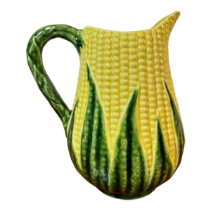 Vintage Majolica Pottery Corn Cobb Pitcher Made in Portugal ~ Jay Willfred of Andrea by Sadek