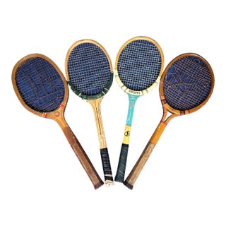 Collection of Vintage Miscellaneous Wooden Tennis Rackets With Condition Issues For Sale