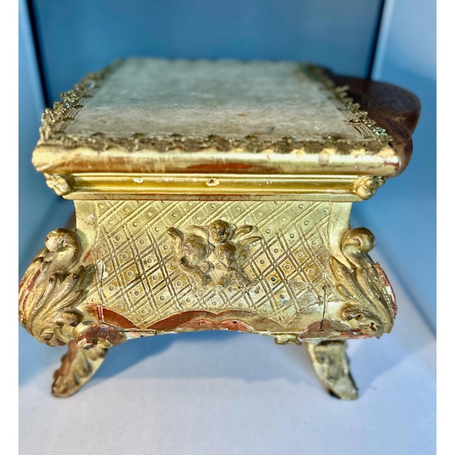 Gold 19th Century Giltwood Altar Base Stand For Sale - Image 8 of 12