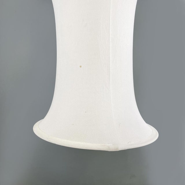 Bruno Munari Mid-Century Italian White Falkland Pendant Lamp by Bruno Munari for Danesi, 1964 For Sale - Image 4 of 13