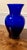 Mid 20th Century Cobalt Blue Glass Vase For Sale - Image 6 of 9