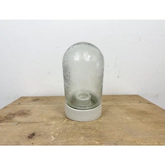 1970s Vintage White Porcelain Wall Light, 1970s For Sale - Image 5 of 13