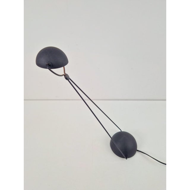 Vintage Black Meridiana Desk Lamp by Paolo Piva for Stefano Cevoli, 1980s For Sale - Image 4 of 7