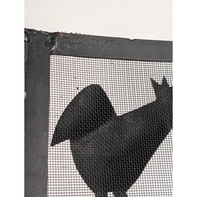 Wrought Iron Fire Screen from Atelier Marolles, France, 1950s For Sale - Image 10 of 13