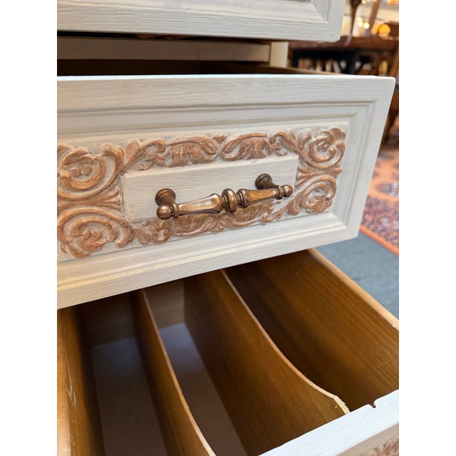 Late 20th Century Shabby Chic Hand Gilded Desk For Sale - Image 11 of 12