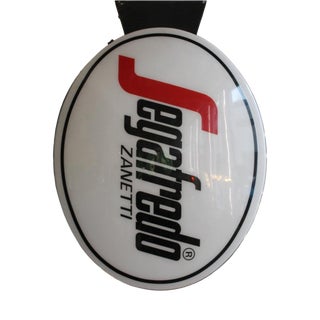 Double-Sided Segafredo Illuminated Sign, 1950s For Sale