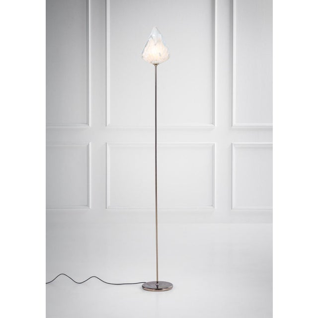 Leaf Floor Lamp in Transparent and White Murano Glass from La Murrina, 1980s For Sale - Image 15 of 15