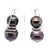 Double Black Baroque Pearl and Pave Diamond Drop Earrings For Sale - Image 9 of 10