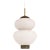 Glass Ceiling Lamp in Brass and Opaline Glass by Bent Karlby, 1950s For Sale - Image 7 of 7